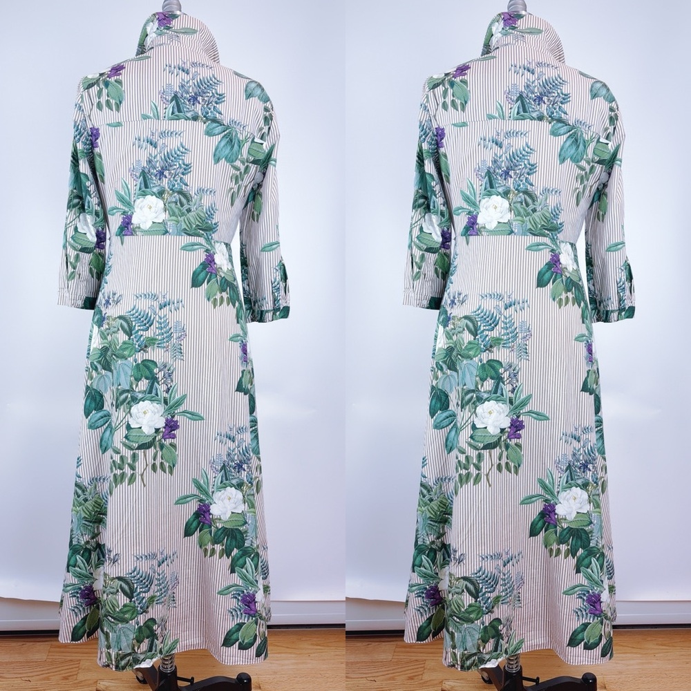 Zara Striped And Floral Print Tunic Shirt Dress
Size Large - Picture 7 of 11